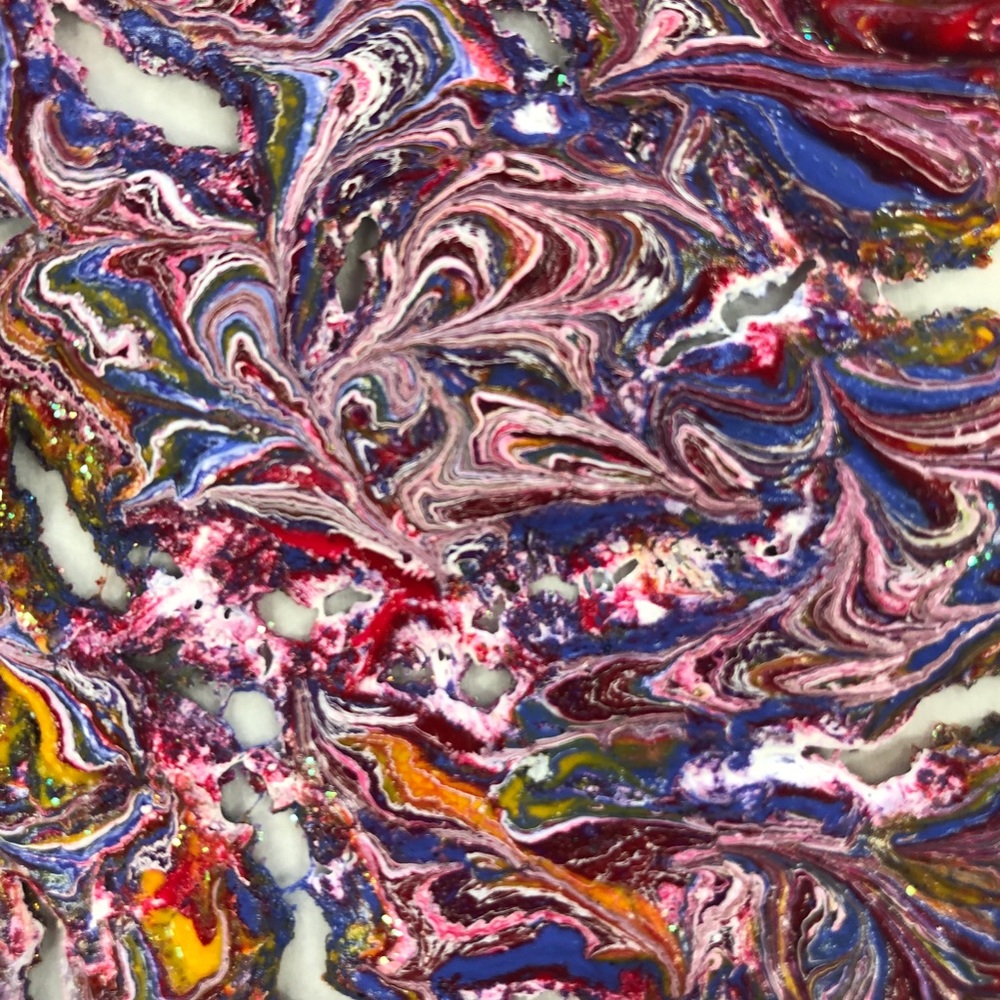 Paint Pour Skins, Acrylic, colorful Arts & Craft